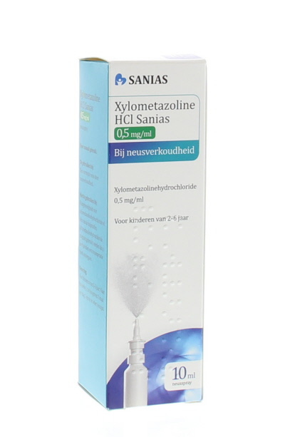 Goedkoopste Sanias Xylometazoline hci 0.50 mg spray 10ml