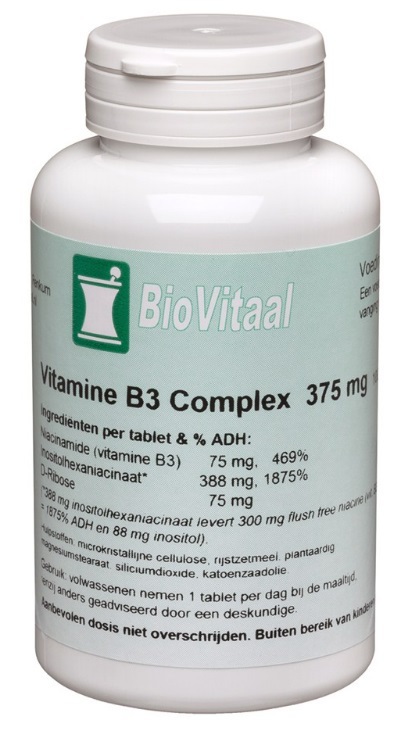 Per ongeluk beetje Sjah Biovitaal Vitamine B3 Complex 375mg 100 tabletten | Voordelig online kopen  | Drogist.nl