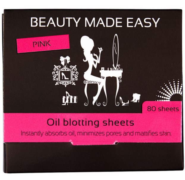 Goedkoopste Beauty Made Easy Oil blotting pink 80st