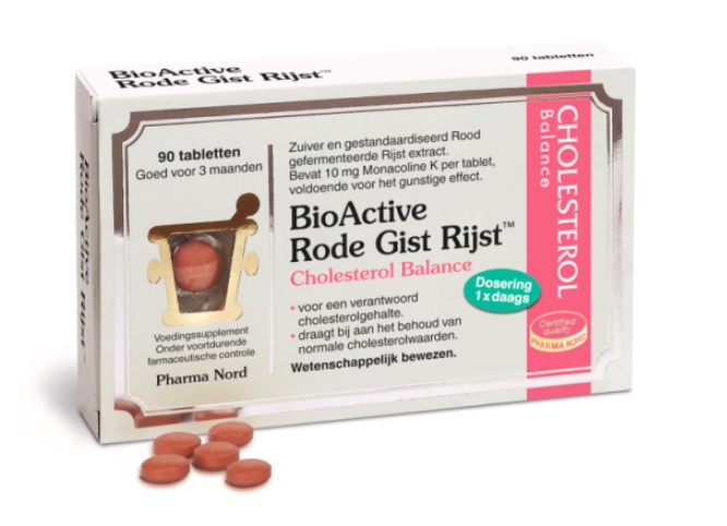 Pharma Nord Bio active rode gist rijst tabletten 90 tabletten