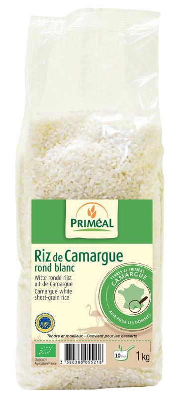 Primeal Witte ronde rijst camargue 1000 Gram