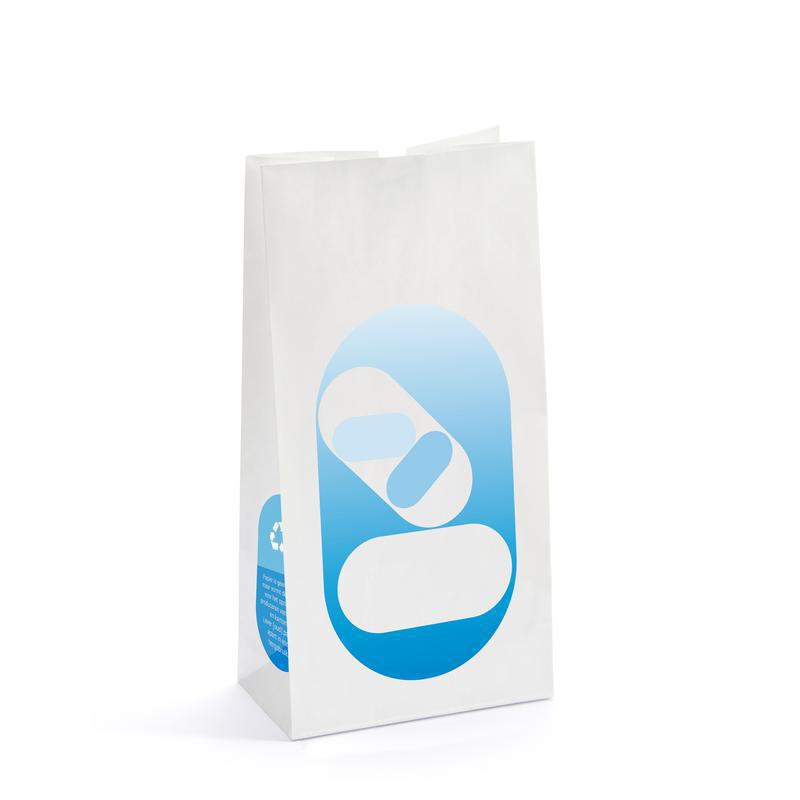 Brocacef Zak blokbodem 60 gram 130x80x280 met duimgat 1000st