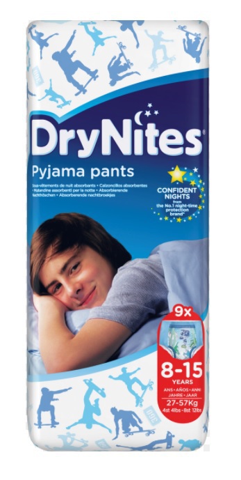Huggies Drynite boy 8-15 jaar 9 stuks