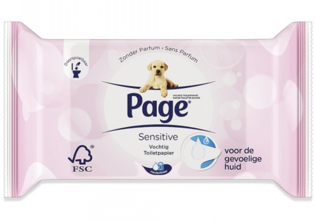 Page Vochtig toiletpapier sensitive 38 stuks