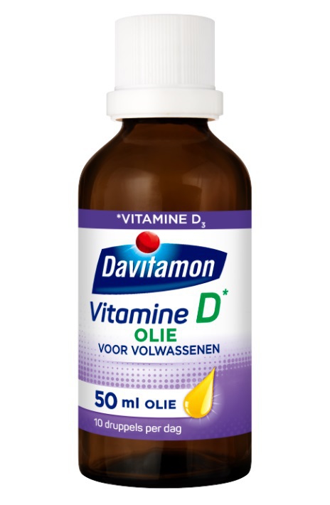 Davitamon Vitamine D Olie Voor Volwassenen 50ml | online kopen | Drogist.nl