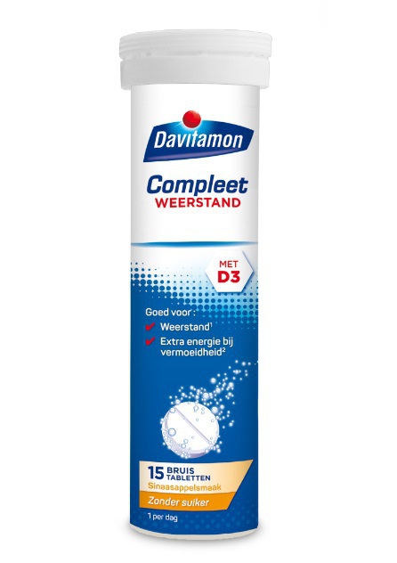davitamon Compleet weerstand bruistabletten 15 bruistabletten