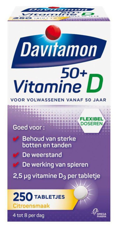tussen Aanvankelijk Slechte factor Davitamon Vitamine D 50+ 250 tabletten | Voordelig online kopen | Drogist.nl
