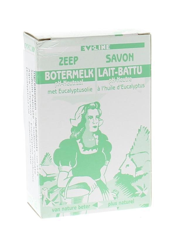 Evi Line Botermelk zeep eucalyptus 100g