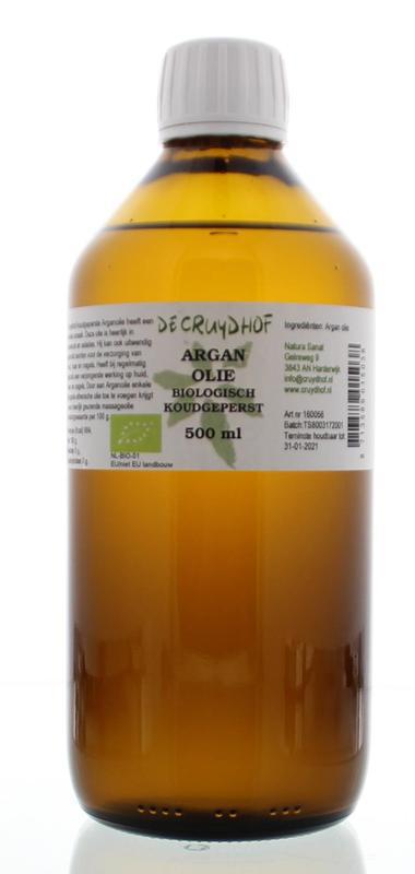Cruydhof Argan olie koudgeperst bio 500ml