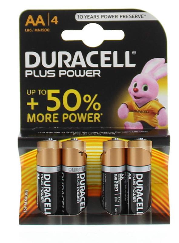 koffer Sluipmoordenaar Quagga Duracell Batterijen Plus Power AA MN1500 4 stuks | Voordelig online kopen |  Drogist.nl