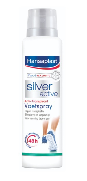 Goedkoopste Hansaplast Silver active voet deodorant 150ml