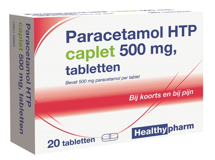Goedkoopste Healthypharm Paracetamol 500mg caplet 20tab