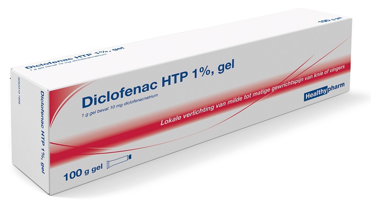 Goedkoopste Healthypharm Diclofenac htp 1% gel 100g