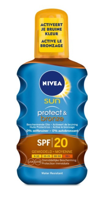 Nivea Sun Protect Bronze Zonnebrand Olie SPF20 | Voordelig online kopen | Drogist.nl