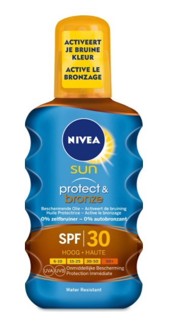 onwetendheid Iedereen band Nivea Sun Protect & Bronze Zonnebrand Olie SPF30 | Voordelig online  zonnebrand kopen | Drogist.nl