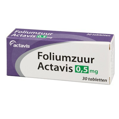 Goedkoopste Actavis Foliumzuur 0.5 mg 30 tabletten