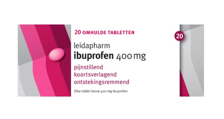 Goedkoopste Leidapharm Ibuprofen 400mg 20 tabletten