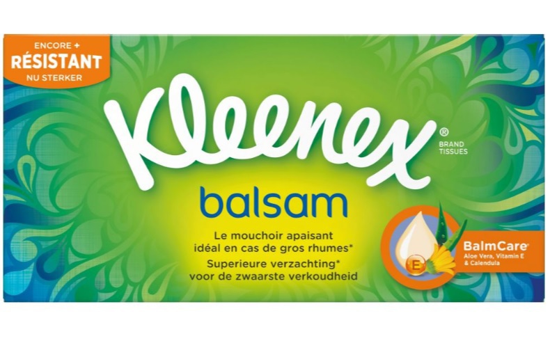 Kleenex Balsam box tissues 72 stuks