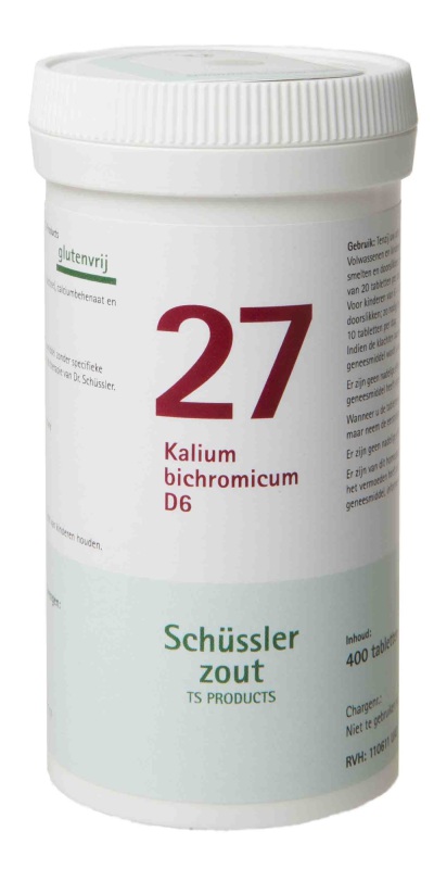 Pfluger Schussler celzout 27 kalium bichromicum d6 400tab