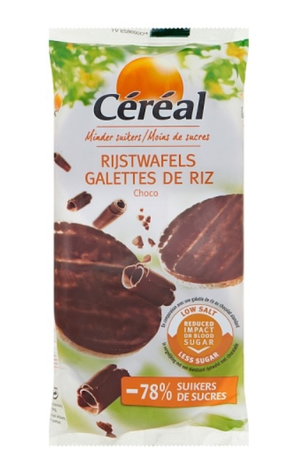 Cereal Choco rijstwafels suikervrij 12 x 6 x 95g