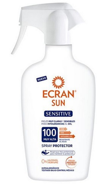 Ecran Sun care sensitive milk spray spf100 300ml