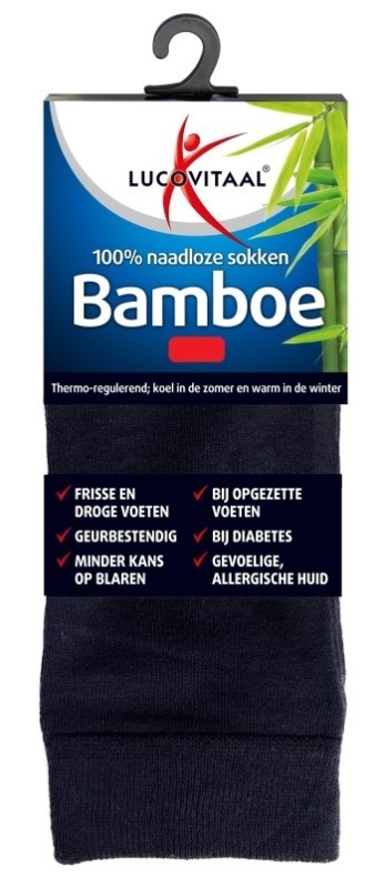 Bamboe Sok Lang Blauw 43-46 paar | Voordelig online kopen Drogist.nl