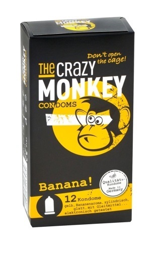 Goedkoopste crazy monkey Banana! condooms 12 stuks