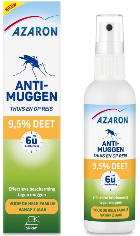 Goedkoopste Azaron Anti-muggenspray thuis en op reis 9.5% deet 100ml