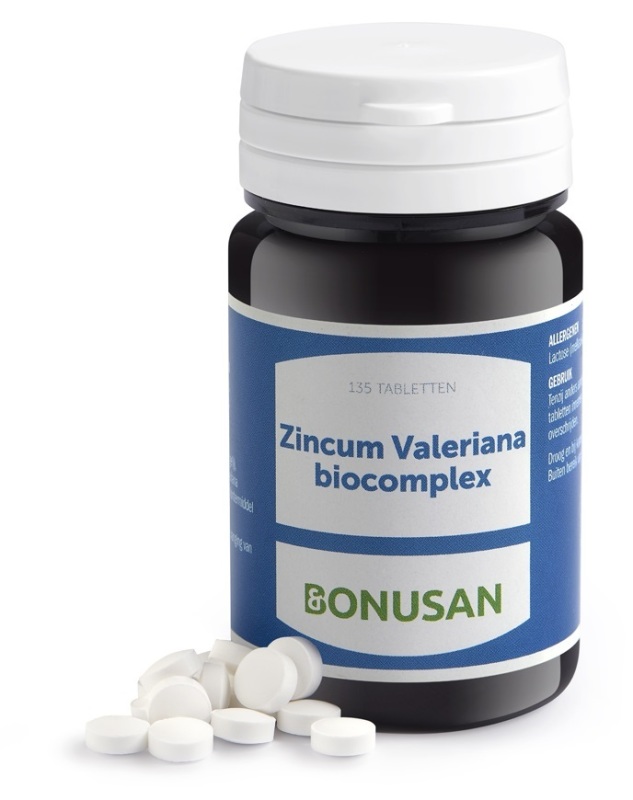 Goedkoopste Bonusan Zincum valeriana biocomplex 135 tabletten