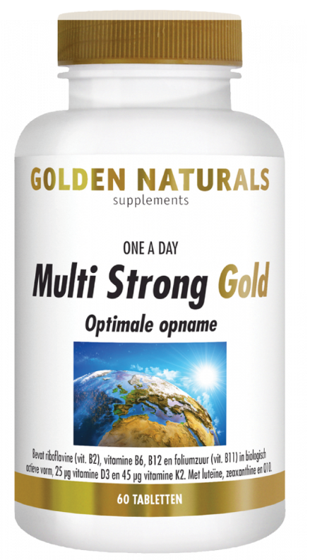 Goedkoopste Golden Naturals Multi strong gold 60 tabletten