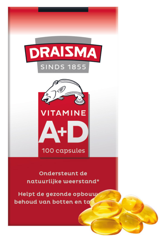 draisma Vitamine A D levertraan 100 capsules | Voordelig online |