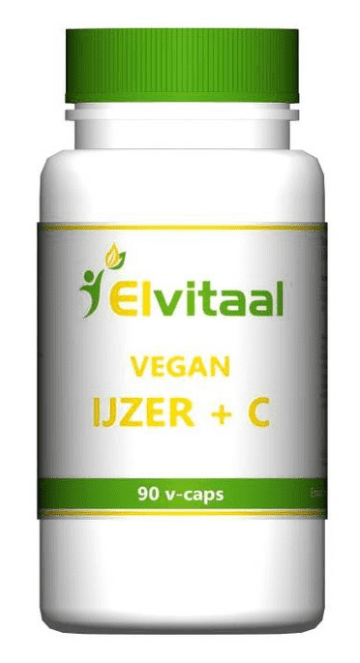 Elvitaal Vegan IJzer vitamine C 90 Voordelig kopen | Drogist.nl