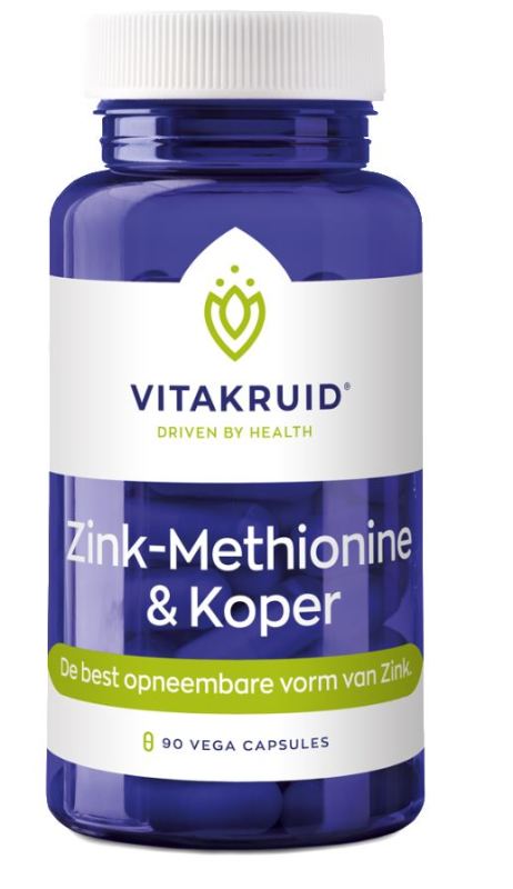 Vitakruid Zink Methionine 90 capsules | Voordelig online kopen Drogist.nl