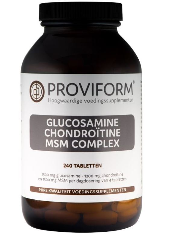 Voorloper dynamisch anker Proviform Glucosamine chondroitine MSM 240 tabletten | Voordelig online  kopen | Drogist.nl