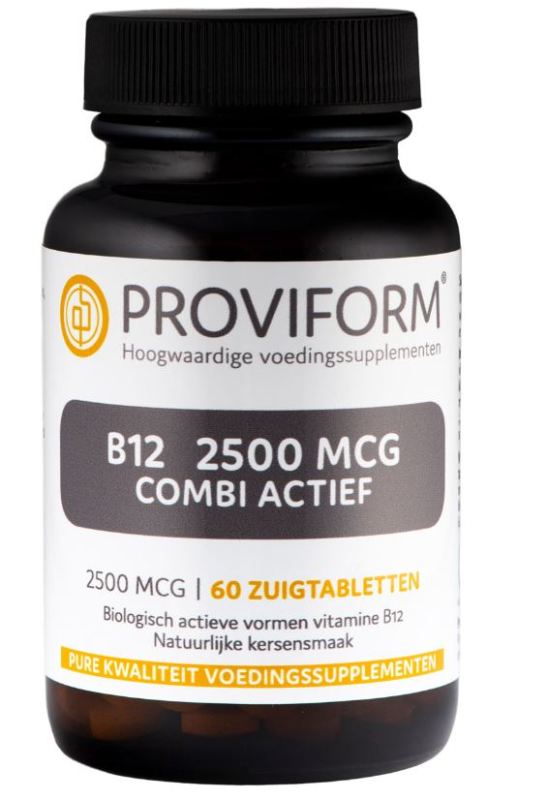 Proviform Vitamine b12 2500 mcg combi actief 60 zuigtabletten