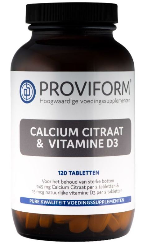 Lokken omringen juni Proviform Calcium citraat & D3 120tab | Voordelig online kopen | Drogist.nl