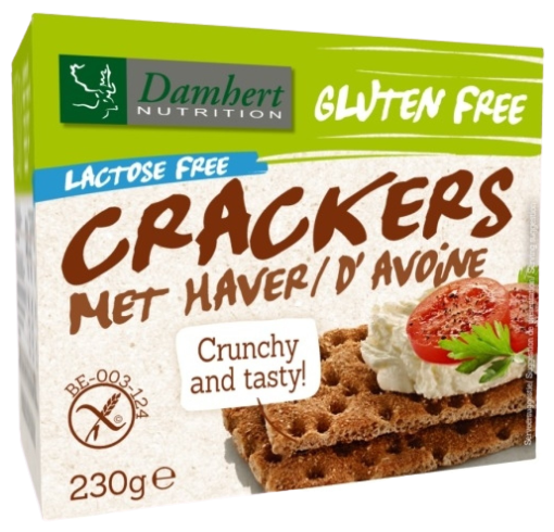 Damhert Glutenvrije crackers haver 230 gram