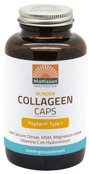 Mattisson Runder collageen peptan type 1 180 capsules