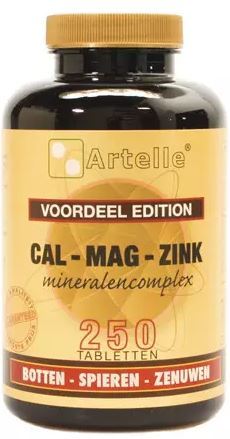 Goedkoopste Artelle Cal/mag/zink 250 tabletten