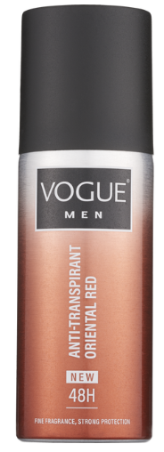 Vogue Men Red Anti-transpirant Spray | Voordelig kopen | Drogist.nl