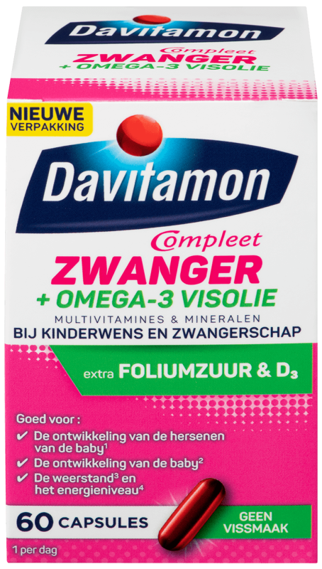Goedkoopste Davitamon compleet zwanger omega-3 visolie 60 capsules