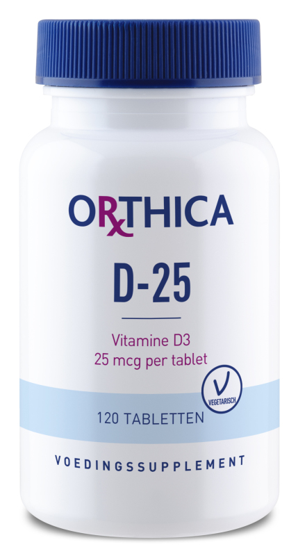 pot jongen Clancy Orthica vitamine D-25 120 tabletten | Voordelig online kopen | Drogist.nl