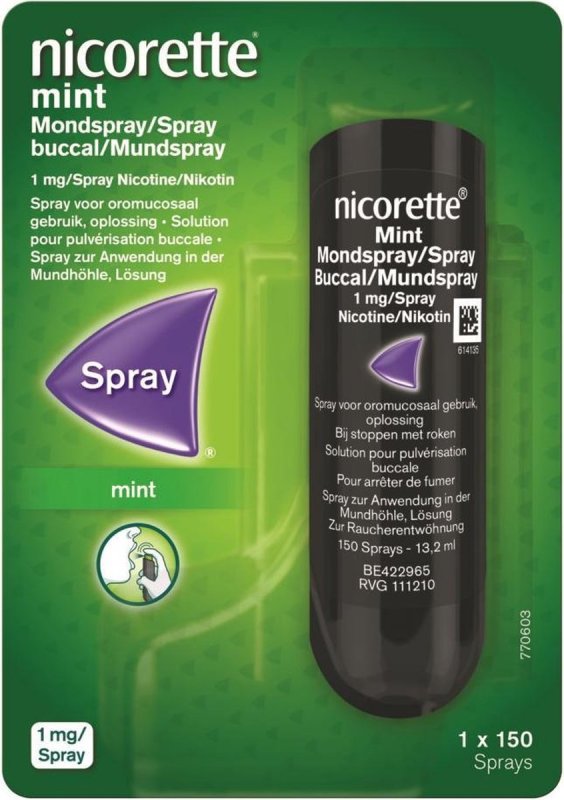 bad douche Dochter Nicorette Mondspray mint 1 mg 13.2ml | Voordelig online kopen | Drogist.nl