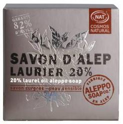 Aleppo Soap co. zeep met 20% laurier 100 gram