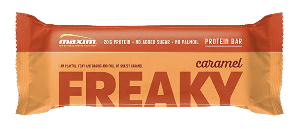 Maxim Proteïne reep freaky caramel 55gr