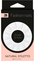 Goedkoopste 2b Nails natural stiletto 24st