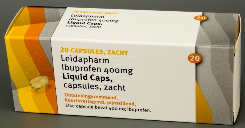 Goedkoopste Leidapharm Ibuprofen liquid caps 400mg 20cp