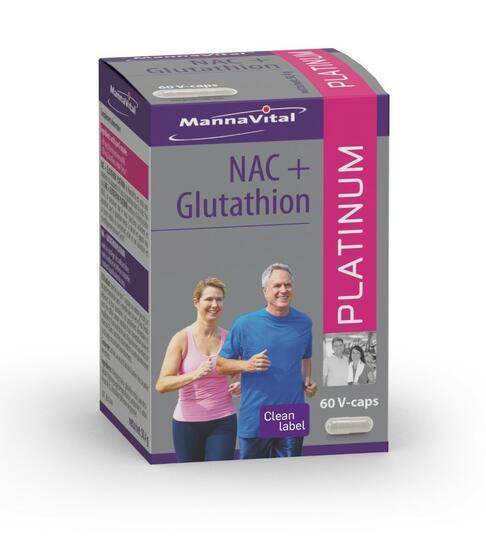 mannavita Nac + glutathion platinum 60vc