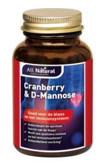 Goedkoopste All Natural Cranberry 250mg&dmann 60vcp