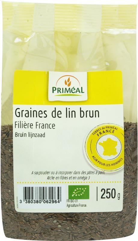 Primeal Lijnzaad bruin bio 250g